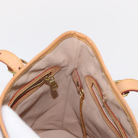 LOUIS VUITTON Monogram Bucket PM Shoulder Bag M42238 LV Auth am9735