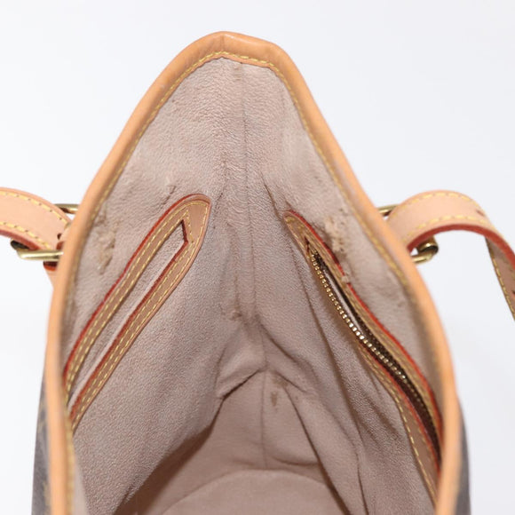 LOUIS VUITTON Monogram Bucket PM Shoulder Bag M42238 LV Auth am9735