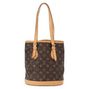 LOUIS VUITTON Monogram Bucket PM Shoulder Bag M42238 LV Auth am9735-2