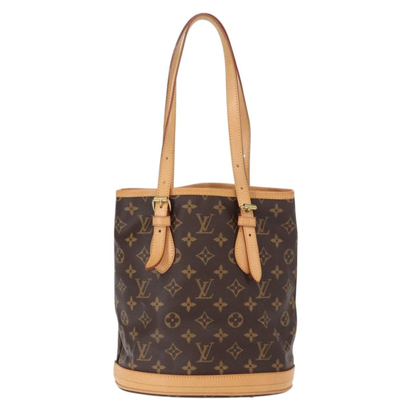 LOUIS VUITTON Monogram Bucket PM Shoulder Bag M42238 LV Auth am9735