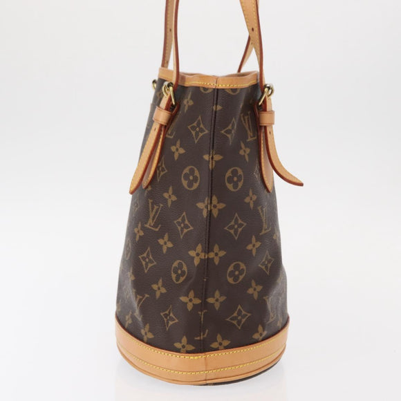 LOUIS VUITTON Monogram Bucket PM Shoulder Bag M42238 LV Auth am9735
