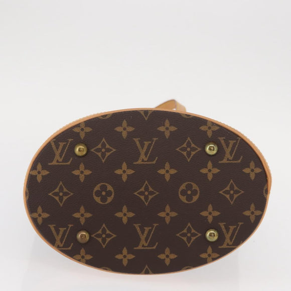 LOUIS VUITTON Monogram Bucket PM Shoulder Bag M42238 LV Auth am9735