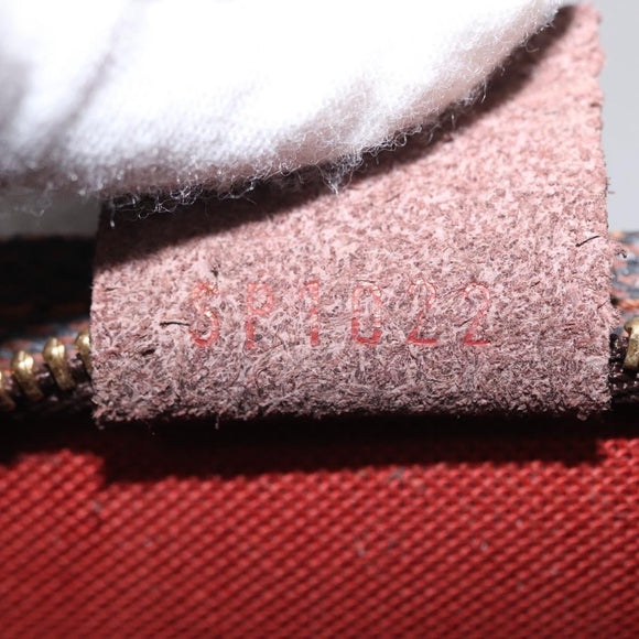 LOUIS VUITTON Damier Ebene Trousse Makeup Pouch N51982 LV Auth am9742V