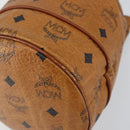 MCM Logogram Vicetos Shoulder Bag PVC Leather Brown Gold Auth am9743-10