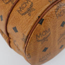 MCM Logogram Vicetos Shoulder Bag PVC Leather Brown Gold Auth am9743-13