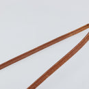 MCM Logogram Vicetos Shoulder Bag PVC Leather Brown Gold Auth am9743-8