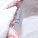 Christian Dior Trotter Canvas Pouch Pile Pink Auth am9744-14