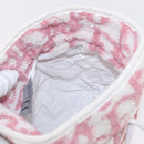 Christian Dior Trotter Canvas Pouch Pile Pink Auth am9744-16