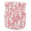 Christian Dior Trotter Canvas Pouch Pile Pink Auth am9744-3