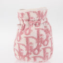 Christian Dior Trotter Canvas Pouch Pile Pink Auth am9744-4