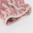 Christian Dior Trotter Canvas Pouch Pile Pink Auth am9744-6