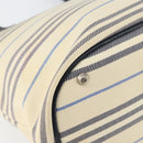 BURBERRY Tote Bag Canvas Ivory Silver Auth am9747-14