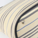 BURBERRY Tote Bag Canvas Ivory Silver Auth am9747-16