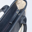 BURBERRY Tote Bag Canvas Ivory Silver Auth am9747-11