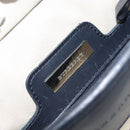 BURBERRY Tote Bag Canvas Ivory Silver Auth am9747-17