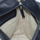 BURBERRY Tote Bag Canvas Ivory Silver Auth am9747-18