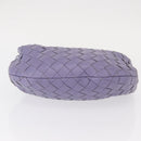 BOTTEGA VENETA INTRECCIATO Hand Bag Leather Purple Silver Auth am9749V-5