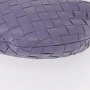 BOTTEGA VENETA INTRECCIATO Hand Bag Leather Purple Silver Auth am9749V-16