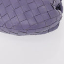 BOTTEGA VENETA INTRECCIATO Hand Bag Leather Purple Silver Auth am9749V-18