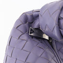 BOTTEGA VENETA INTRECCIATO Hand Bag Leather Purple Silver Auth am9749V-9