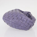 BOTTEGA VENETA INTRECCIATO Hand Bag Leather Purple Silver Auth am9749V-3
