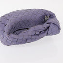 BOTTEGA VENETA INTRECCIATO Hand Bag Leather Purple Silver Auth am9749V-7