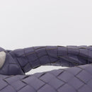 BOTTEGA VENETA INTRECCIATO Hand Bag Leather Purple Silver Auth am9749V-14