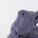 BOTTEGA VENETA INTRECCIATO Hand Bag Leather Purple Silver Auth am9749V-8