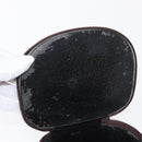 GUCCI Vanity Pouch Enamel Brown Silver Auth am9751-17