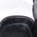 GUCCI Vanity Pouch Enamel Brown Silver Auth am9751-20