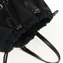 GUCCI Chateau Marmont Tote Bag Canvas Black Gold 552403 Auth am9753M-6