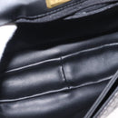 BALLY Chain Shoulder Bag Leather Black Gold Auth am9754-11