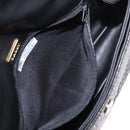 BALLY Chain Shoulder Bag Leather Black Gold Auth am9754-24