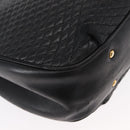 BALLY Chain Shoulder Bag Leather Black Gold Auth am9755-15