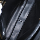 BALLY Chain Shoulder Bag Leather Black Gold Auth am9755-11