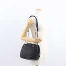 BALLY Chain Shoulder Bag Leather Black Gold Auth am9755-26