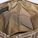 FENDI Zucca Canvas Tote Bag Black Brown Auth am9756-18