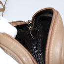 FENDI Zucchino Canvas Shoulder Bag PVC Beige Auth am9757-18