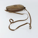 FENDI Zucchino Canvas Shoulder Bag PVC Beige Auth am9757-7