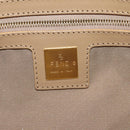 FENDI Zucchino Canvas Mamma Baguette Bag Enamel Orange Gold Auth am9758V-19