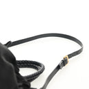PRADA Hand Bag Nylon 2way Black Gold Auth am9761V-11