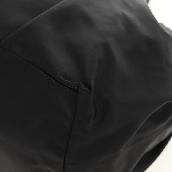 PRADA Hand Bag Nylon 2way Black Gold Auth am9761V