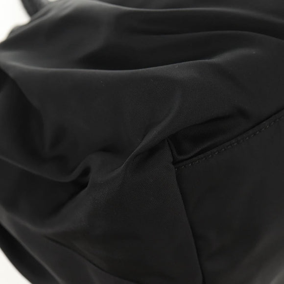 PRADA Hand Bag Nylon 2way Black Gold Auth am9761V