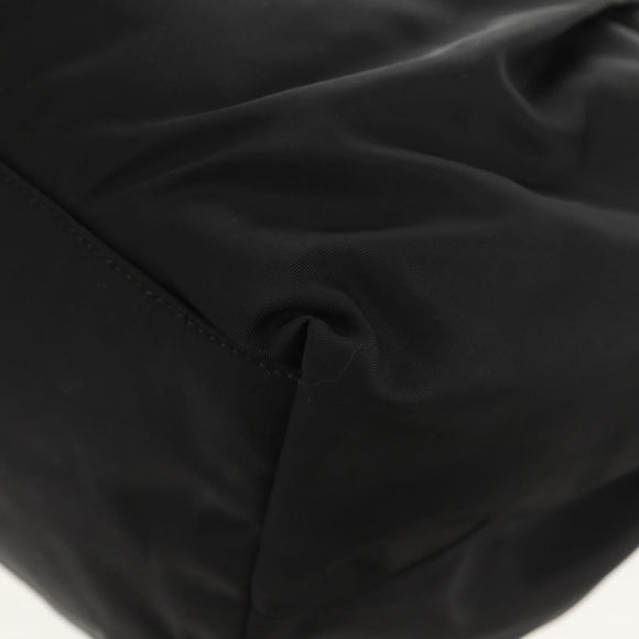 PRADA Hand Bag Nylon 2way Black Gold Auth am9761V
