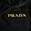 PRADA Hand Bag Nylon 2way Black Gold Auth am9761V-17