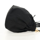 PRADA Hand Bag Nylon 2way Black Gold Auth am9761V-5