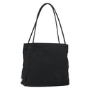 PRADA Tote Bag Nylon Black Silver Auth am9762-1