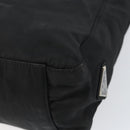 PRADA Tote Bag Nylon Black Silver Auth am9762-15
