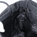 PRADA Tote Bag Nylon Black Silver Auth am9762-20