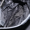 PRADA Tote Bag Nylon Black Silver Auth am9762-11